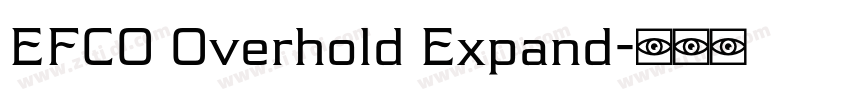 EFCO Overhold Expand字体转换